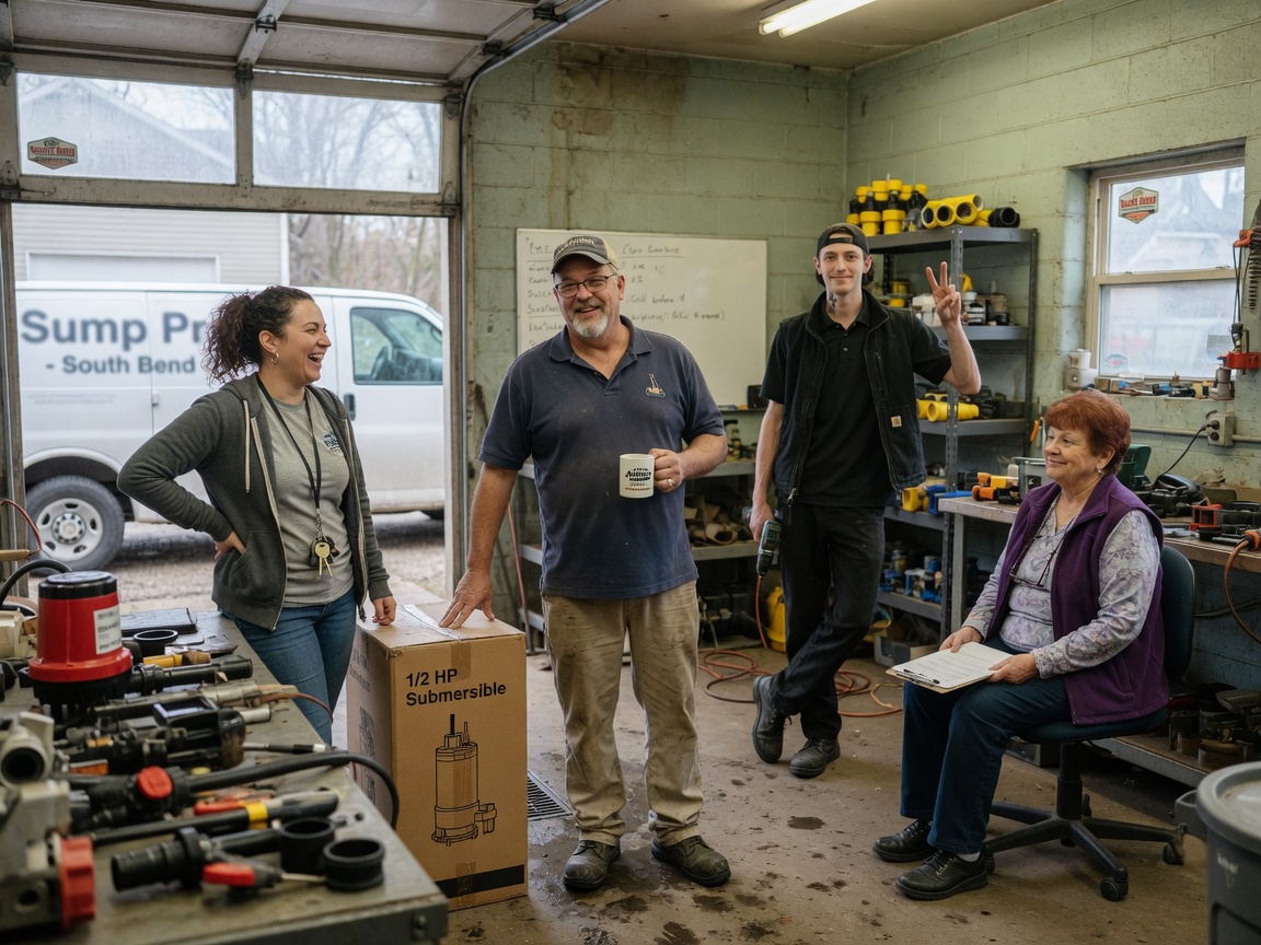 The South Bends Pump Pros team at work in South Bend