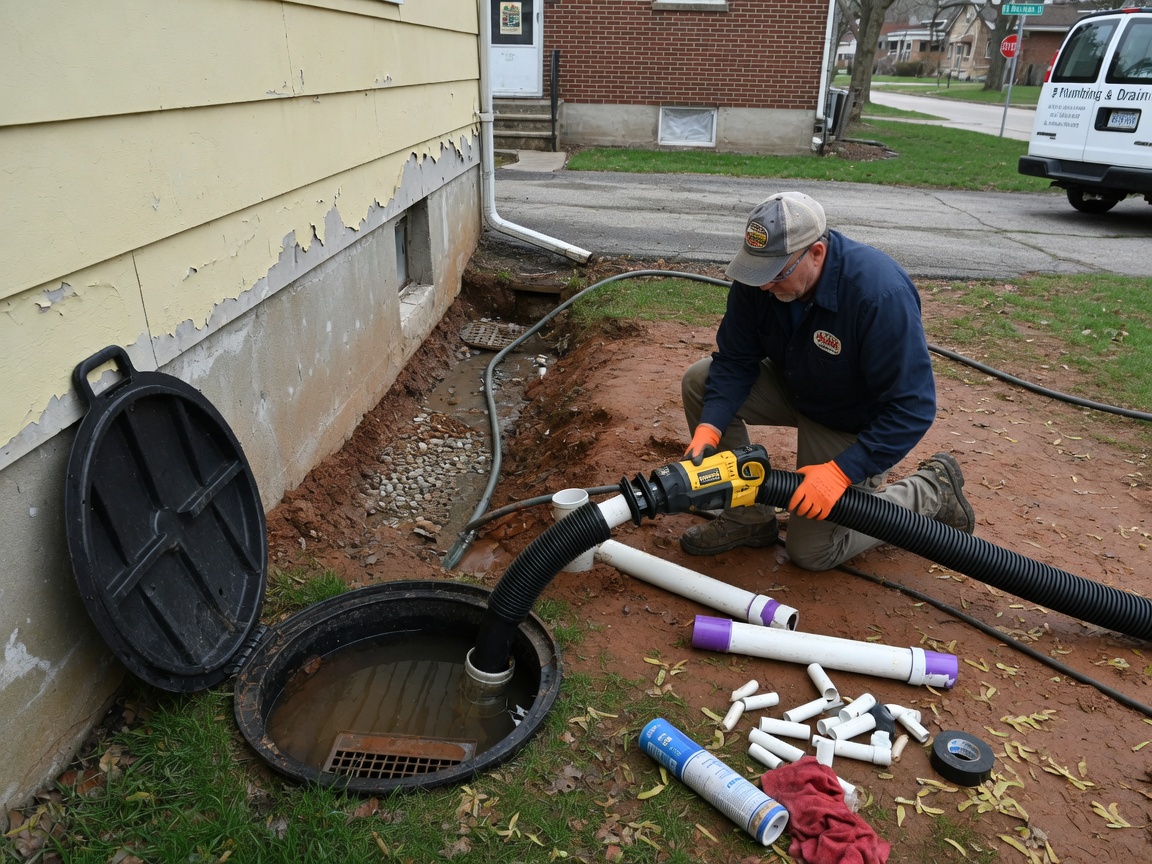 Sump Pump Discharge and Drainage Repair in South Bend